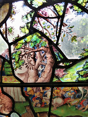 chelsea old church, london (55) cut and shut detail in flemish? c16 glass