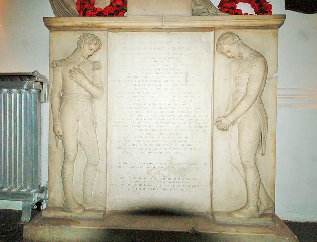 Detail of LLoyd Memorial, St Peter's Church, Leeds, West Yorkshire