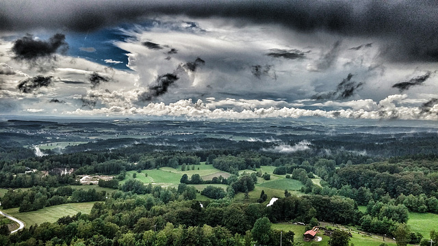 so gefährlich ist die Oberpfalz - Blick von der Flossenbürgburg