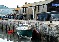 Lyme Regis - Boat at The Cobb