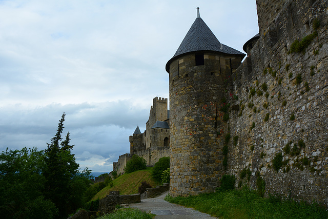 The Castle of Carcassonne, The Western Wall and Tower of Small Canizou