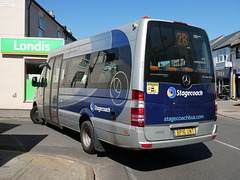 Stagecoach in Cambridge (Cambus) 44005 (BP16 UWT) working Mill Road shuttle 2B - 5 Jul 2019 (P1030012)