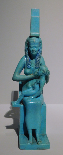 Faience Statuette of Isis with Infant Horus in the Metropolitan Museum of Art, January 2026