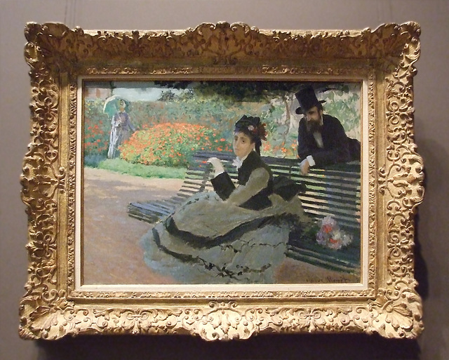 Camille Monet on a Garden Bench by Monet in the Metropolitan Museum of Art, January 2010