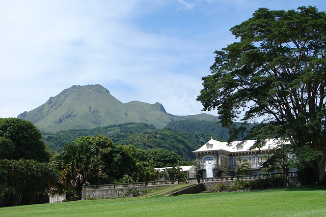 Maison Depaz et la montagne pellee