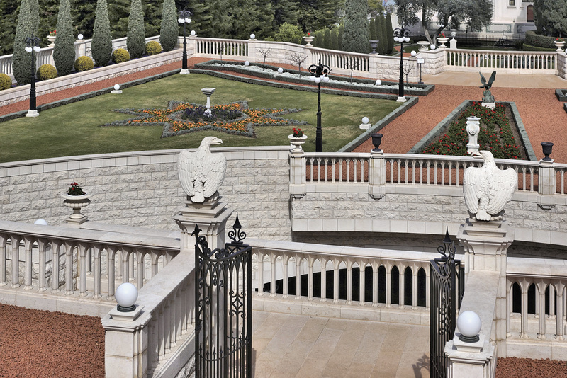 Guarding the Gates – Baha’i Gardens, Haifa, Israel
