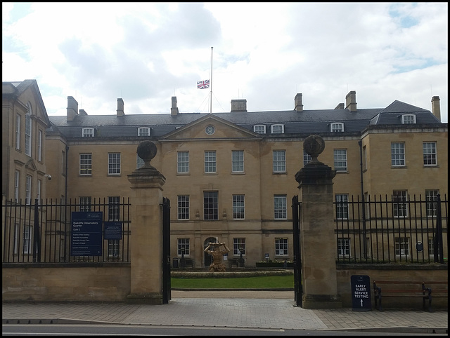 union flag at half mast