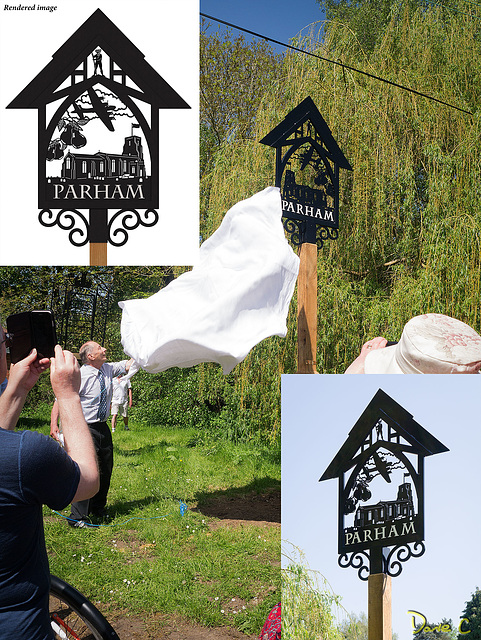 Parham Village Sign Unveiling