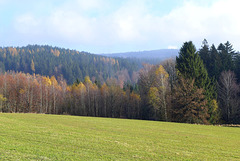 Nicht Nebulöse Oberpfalz im Herbst