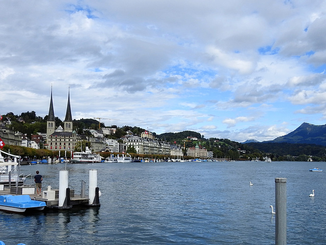 Schiffsanleger in Luzern