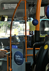 On board Stagecoach in Cambridge (Cambus) 44005 (BP16 UWT) working Mill Road shuttle 2B - 5 Jul 2019 (P1030011)