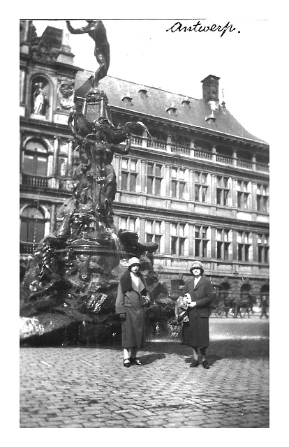 Marjory & Phyllis in Antwerp 1925