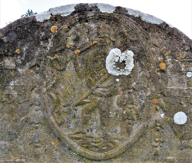 welford church, berks (37) early c19 gravestone with figure with trumpet and dart welford church, berks (37) early c19 gravestone with figure with trumpet and dart