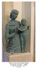 Lewes - Statue of Saint Anne & Saint Mary - 8 9 2018
