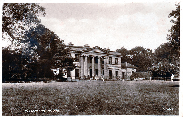 Pitcorthie House, Carnbee, Fife, Scotland (Demolished 1950s)