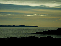 couleurs d'après midi, ILE DE GROIX à l'horizon