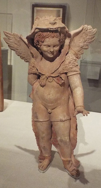 Terracotta Statuette of Eros Wearing the Lion Skin of Herakles in the Metropolitan Museum of Art, July 2016