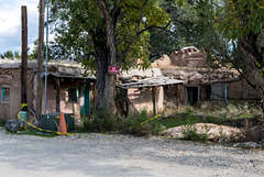 Ramshackle buildings in the village