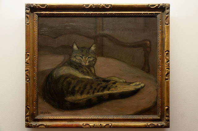 "Chat sur un fauteuil" (Théophile-Alexandre Steinlen - 1902)