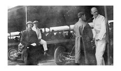 Marjory in the pits - at Brooklands -  c1926