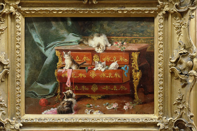 "Chats dans une commode" (Jules Le Roy - 1900)
