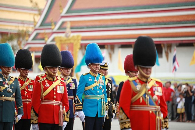 Uniformes de parade thaïlandais
