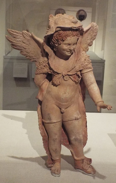 Terracotta Statuette of Eros Wearing the Lion Skin of Herakles in the Metropolitan Museum of Art, July 2016