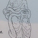 Reconstruction Drawing of the Lower Part of a Marble Statue of Hygieia in the Metropolitan Museum of Art, January 2012