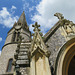 welford church, berks (44) c19 porch and rebuild of spire by talbot bury 1855-9