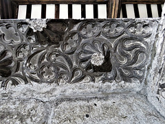 chelsea old church, london (38)patterned vaulting on soffit of c16 tomb of jane guildford, duchess of northumberland +1555 f