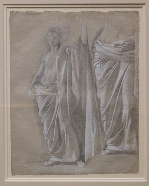 Study of a Draped Figure Drawing by Degas in the Metropolitan Museum of Art, December 2023