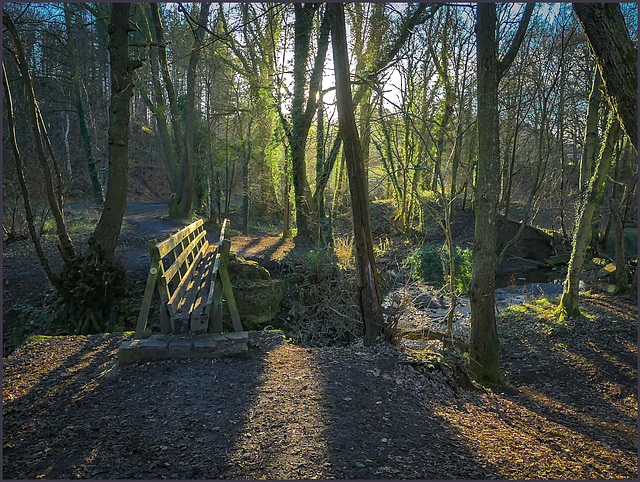 Ye' olde' bridge - across Ye' olde' stream,.