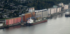 Aerial View of North Vancouver Docks