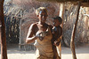 Namibia, Damara Mama with Doughter in the Damara Living Museum