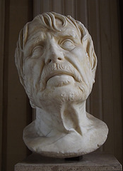 Bust of a Poet, Maybe Hesiod (Pseudo-Seneca) in the Louvre, June 2014