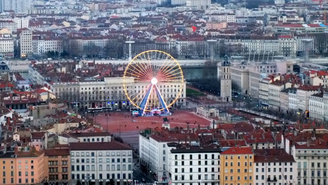 Place bellecour a Lyon.