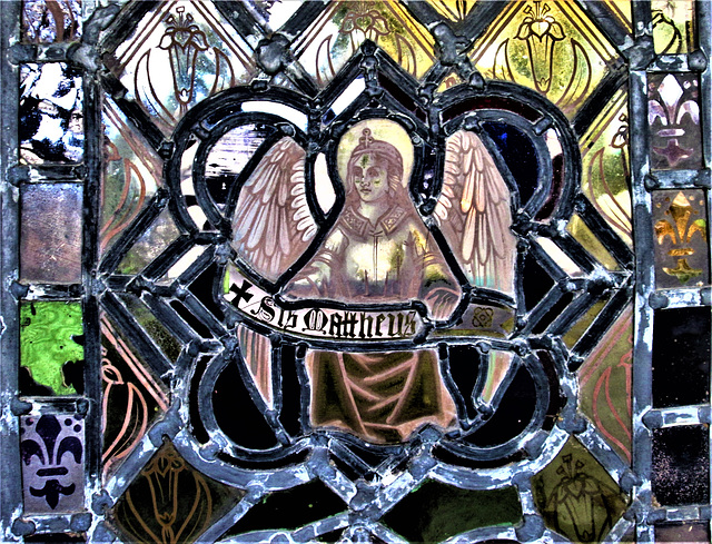 St.Matthew stained glass, Durham Cathedral.