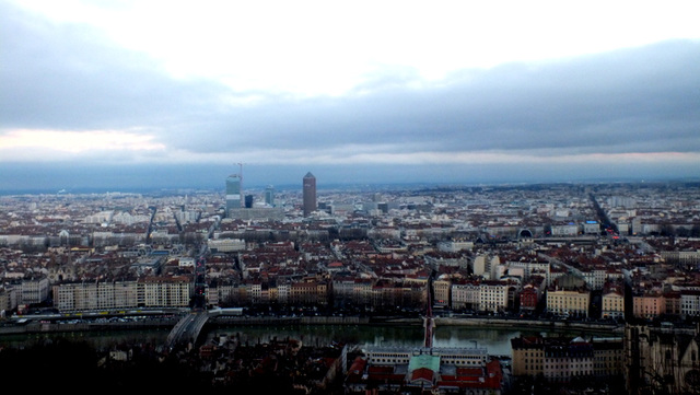 Vue generale de Lyon .