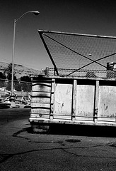 Bin with street light