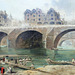 Paris : "Démolition des maisons du Pont Notre Dame", en 1786