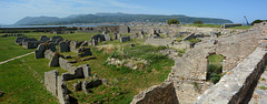Greece, Ruins of the Fortress of Agia Mavra and Mountains of the Island of Lefkada in the Background Greece, Ruins of the Fortress of Agia Mavra and Mountains of the Island of Lefkada in the Background