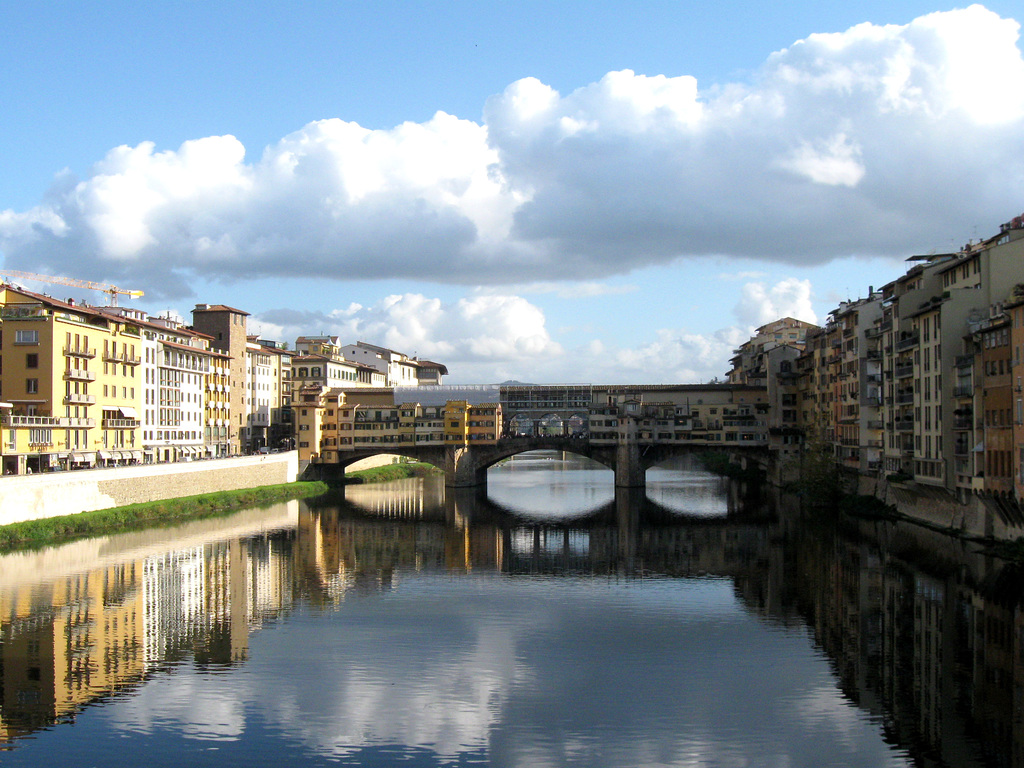 l'Arno e Ponte Vecchio