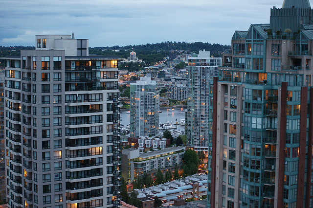 Vancouver Skyline At Dusk