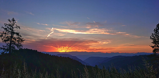 Abendstimmung in Obereggen Südtirol