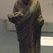 Etruscan Bronze Statuette of a Woman Holding a Bunch of Flowers in the British Museum, May 2014