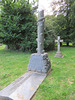 aldeburgh church, suffolk dead tree stump c20 tombstone of james block +1901(48)