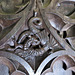 wickham church, berks (10) c19 door with dragons