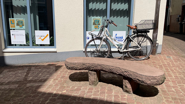 Happy bench & bike by sunlight. Happy bench & bike by sunlight.