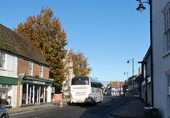 Whippet Coaches (National Express contractor) NX28 (BV67 JZN) in Mildenhall - 10 Nov 2019 (P1050120)