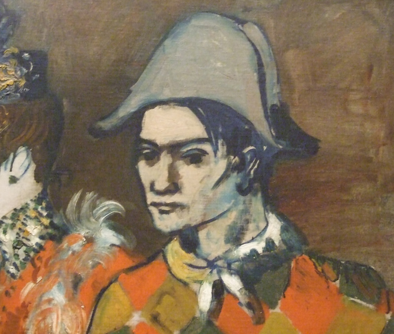 Detail of At the Lapin Agile by Picasso in the Metropolitan Museum of Art, May 2011